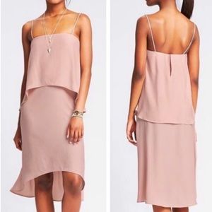 Banana Republic Tiered High-Low Midi Dress